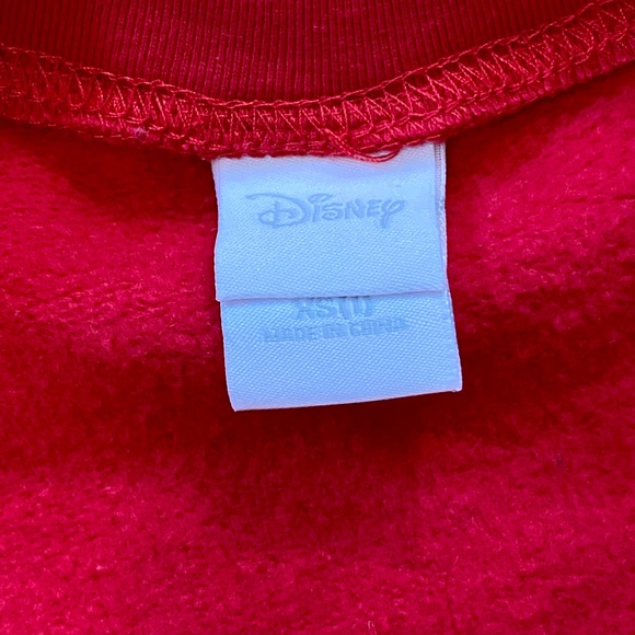 Disney Mickey Mouse Vintage Crew Neck Red Graphic Sweatshirt Pullover Size XS(1) - Picture 3 of 9
